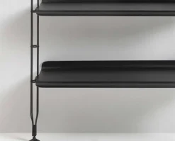 Adam Wood Hylla | 5 hyllor/2 gavlar | Black Ash / Black