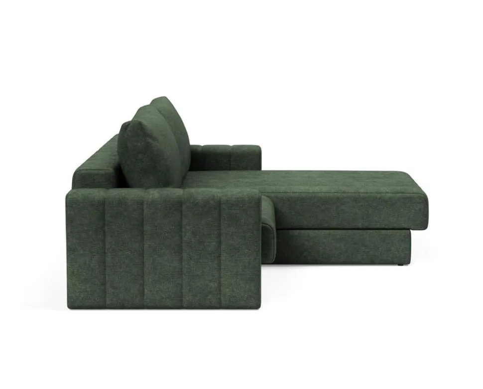 Akello Bäddsoffa Divan | Armstöd | 281 Avella Pine Green