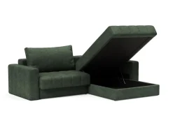 Akello Bäddsoffa Divan | Armstöd | 281 Avella Pine Green