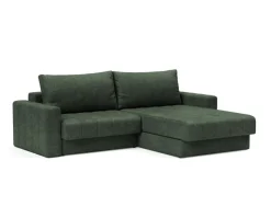 Akello Bäddsoffa Divan | Armstöd | 281 Avella Pine Green