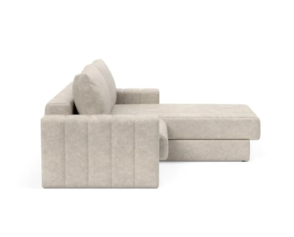 Akello Bäddsoffa Divan | Armstöd | 280 Avella Sand