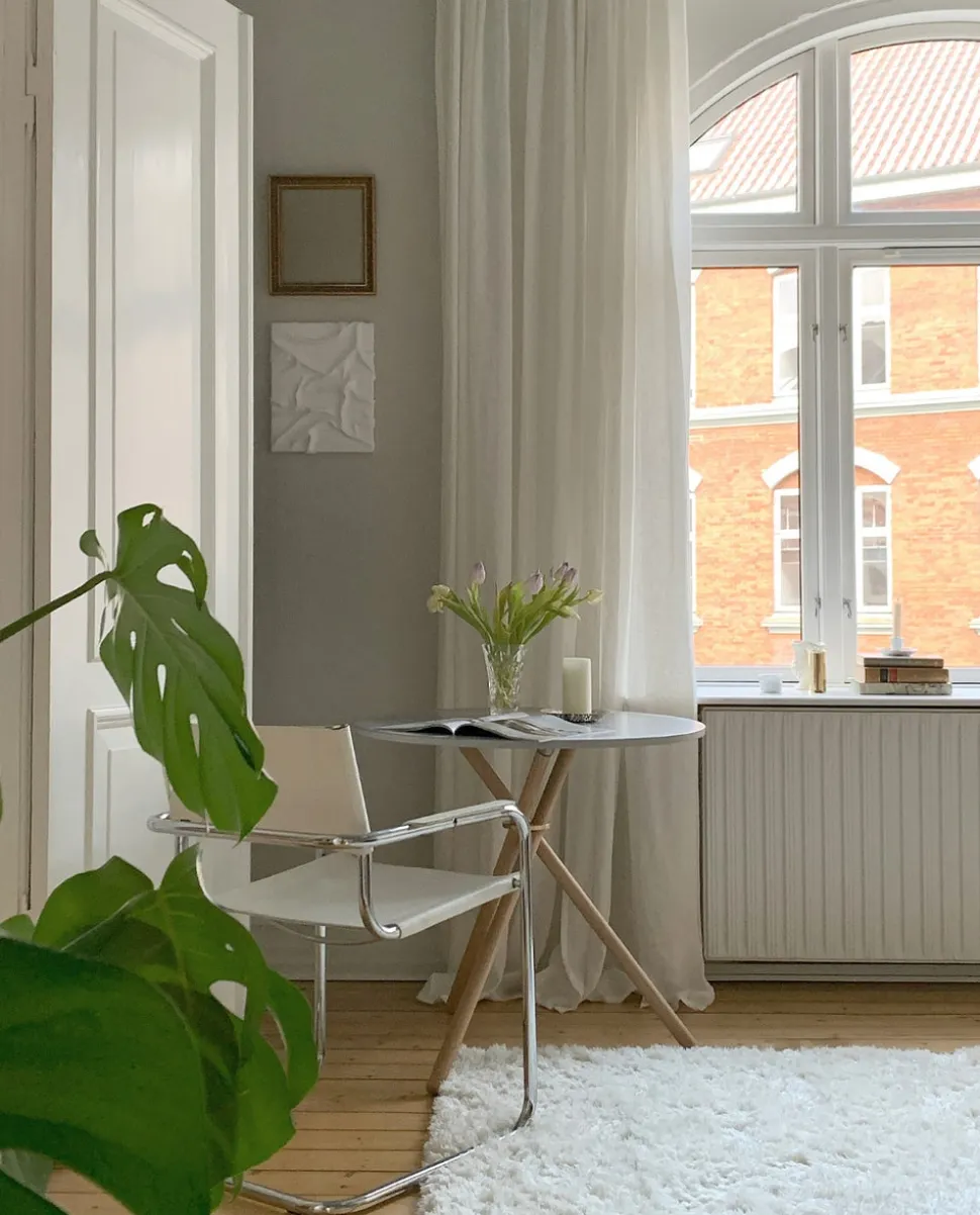 Aldric Cafébord Runt Ø80 | Light Concrete