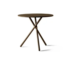 Aldric Cafébord Runt Ø80 | Mörk Ek