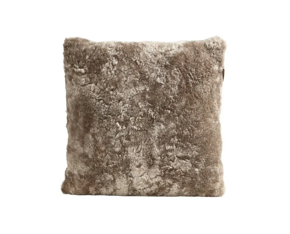Alice fårskinnskudde 50x50 Stone