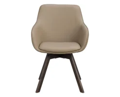 Alison Karmstol | Beige Läder | Bruna Ekben