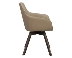 Alison Karmstol | Beige Läder | Bruna Ekben