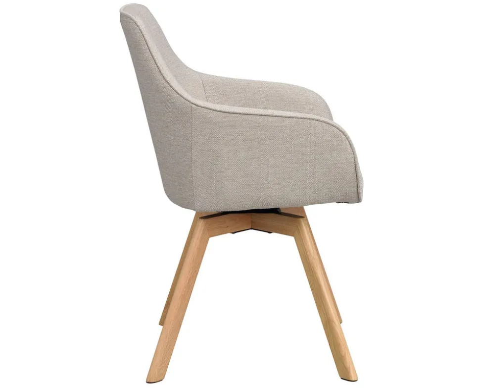 Alison Karmstol | Beige Tyg | Ekben