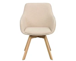 Alison Karmstol | Ljusbeige tyg | Ekben