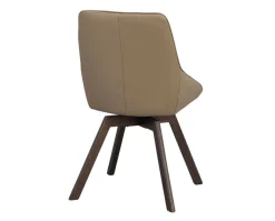 Alison Stol | Beige Läder | Bruna Ekben