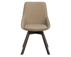 Alison Stol | Beige Läder | Bruna Ekben