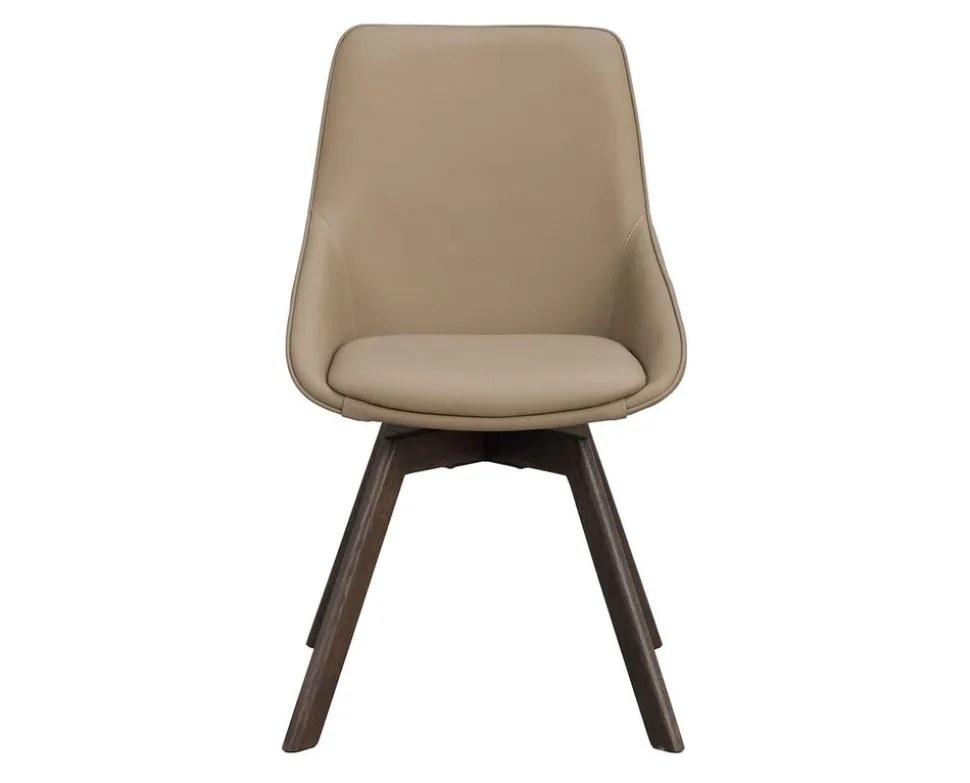 Alison Stol | Beige Läder | Bruna Ekben
