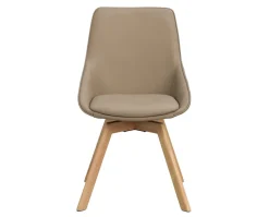 Alison Stol | Beige Läder | Ekben