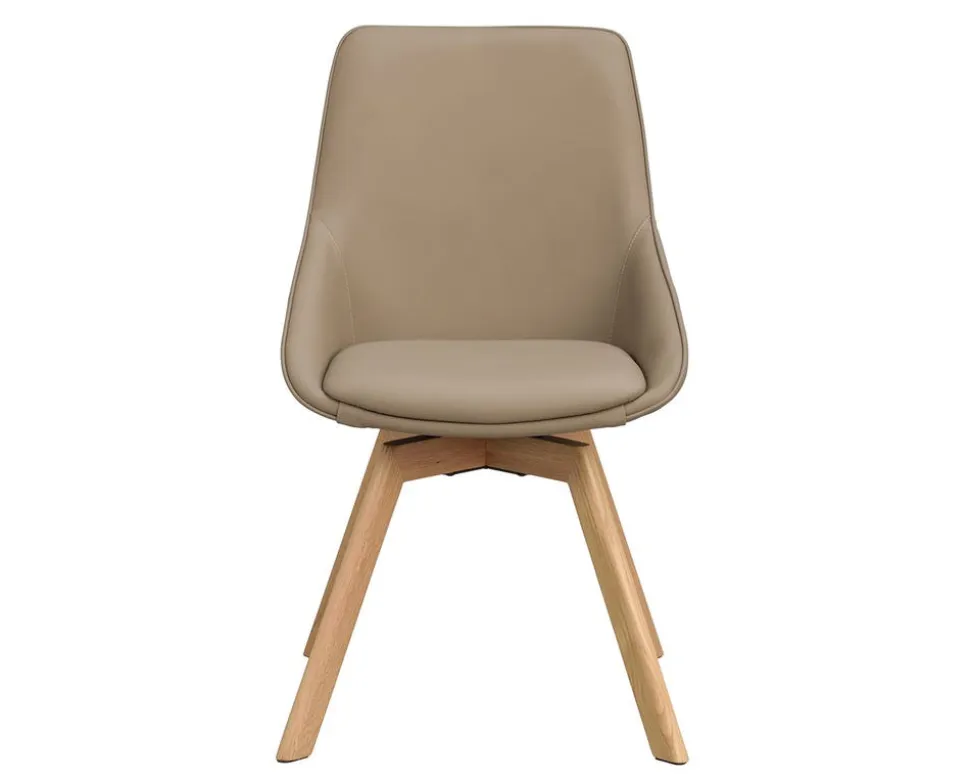 Alison Stol | Beige Läder | Ekben