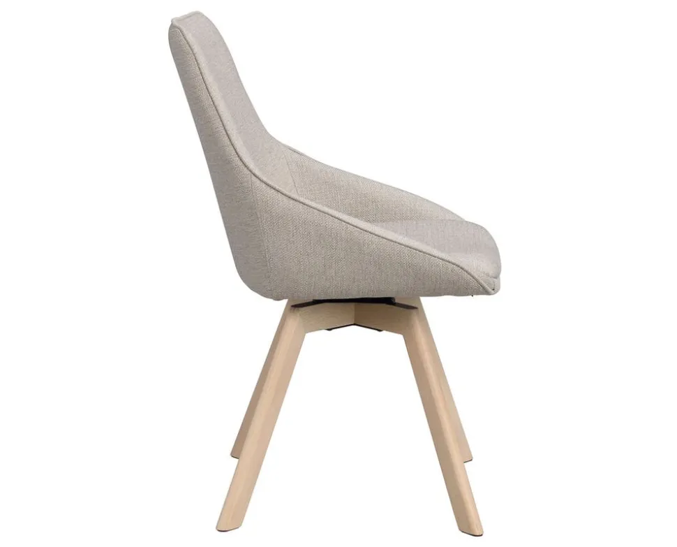 Alison Stol | Beige Tyg | Vitpigm. Ekben