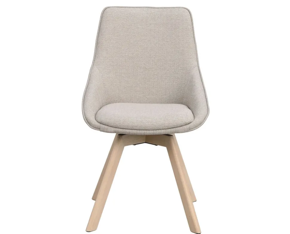 Alison Stol | Beige Tyg | Vitpigm. Ekben