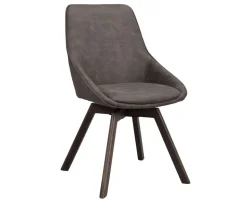 Alison Stol | Mörkgrå Microfiber | Bruna Ekben