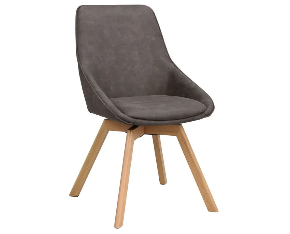 Alison Stol | Mörkgrå Microfiber Tyg | Ekben