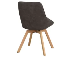 Alison Stol | Mörkgrå Microfiber Tyg | Ekben