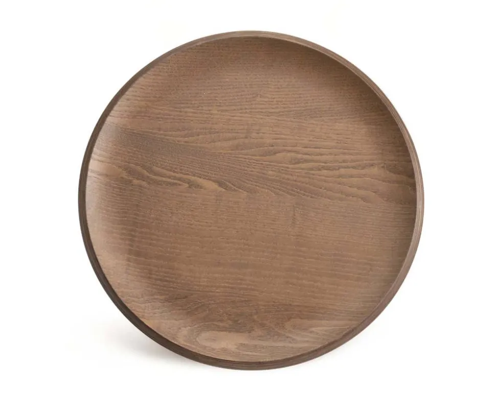 Al Wood Sidobord | Ask Dark wood | Black leg