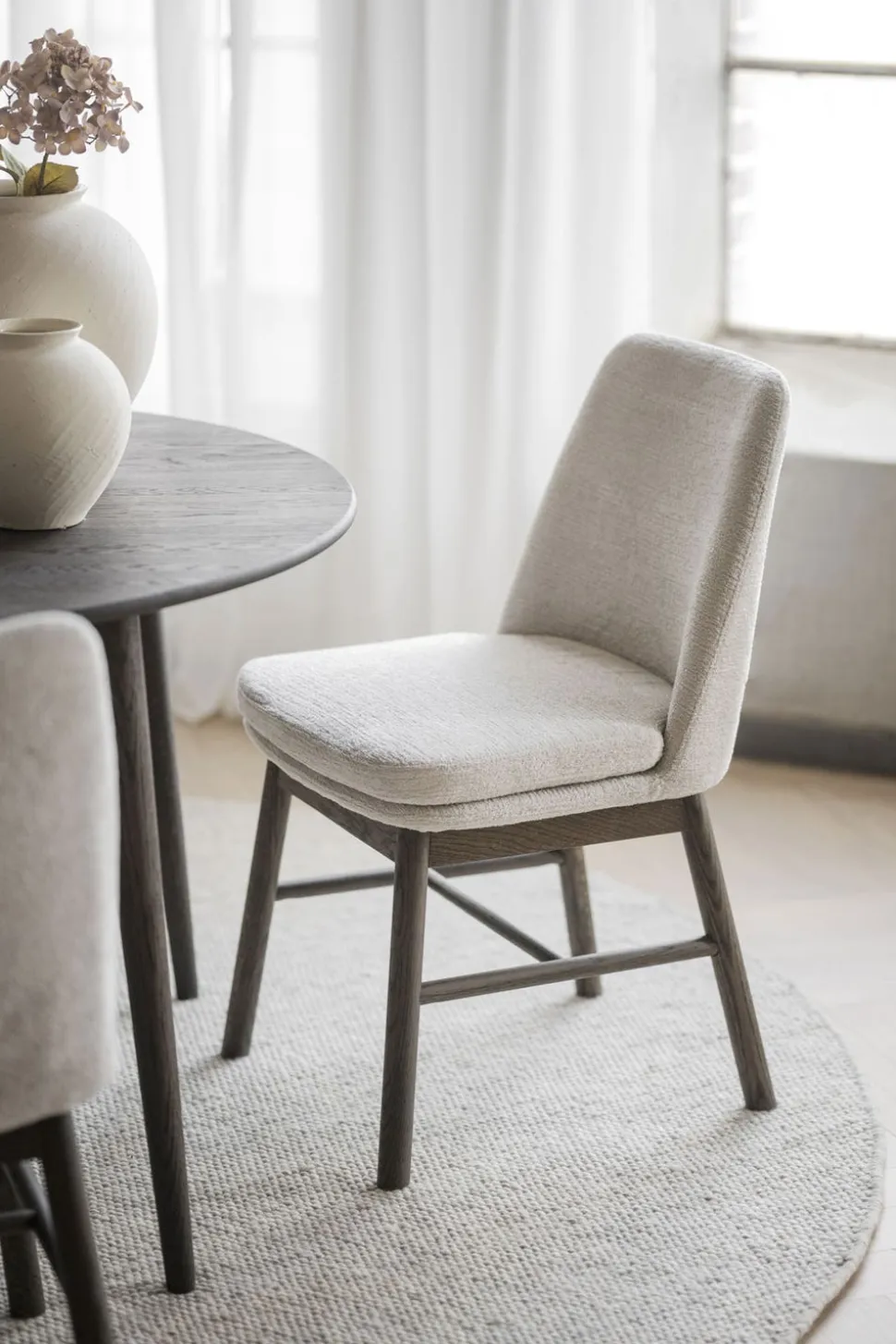 Amesbury Stol | Ljusbeige / Brun