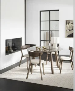 Ami Stol | Brunlackad Ek, Beige
