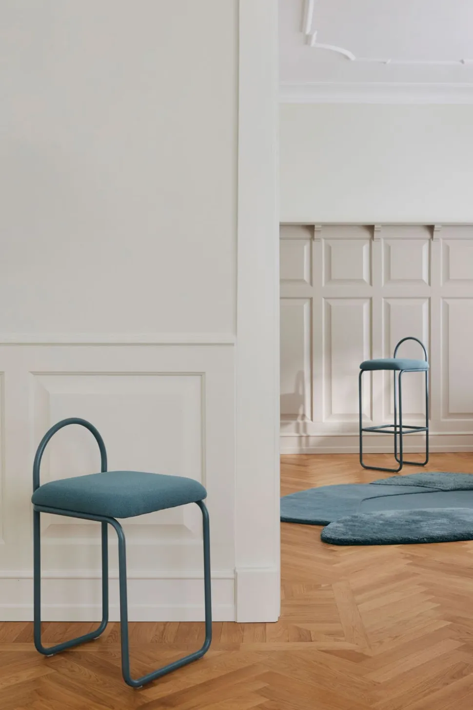 Angui Barstol SH83 | Dusty Blue Bouclé