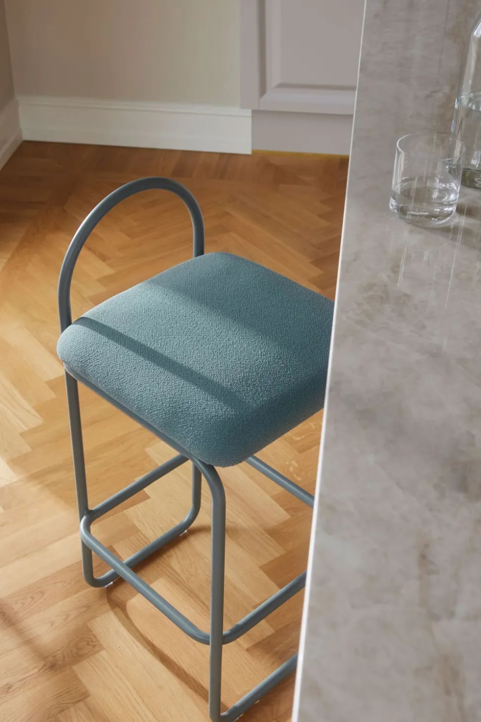 Angui Barstol SH83 | Dusty Blue Bouclé