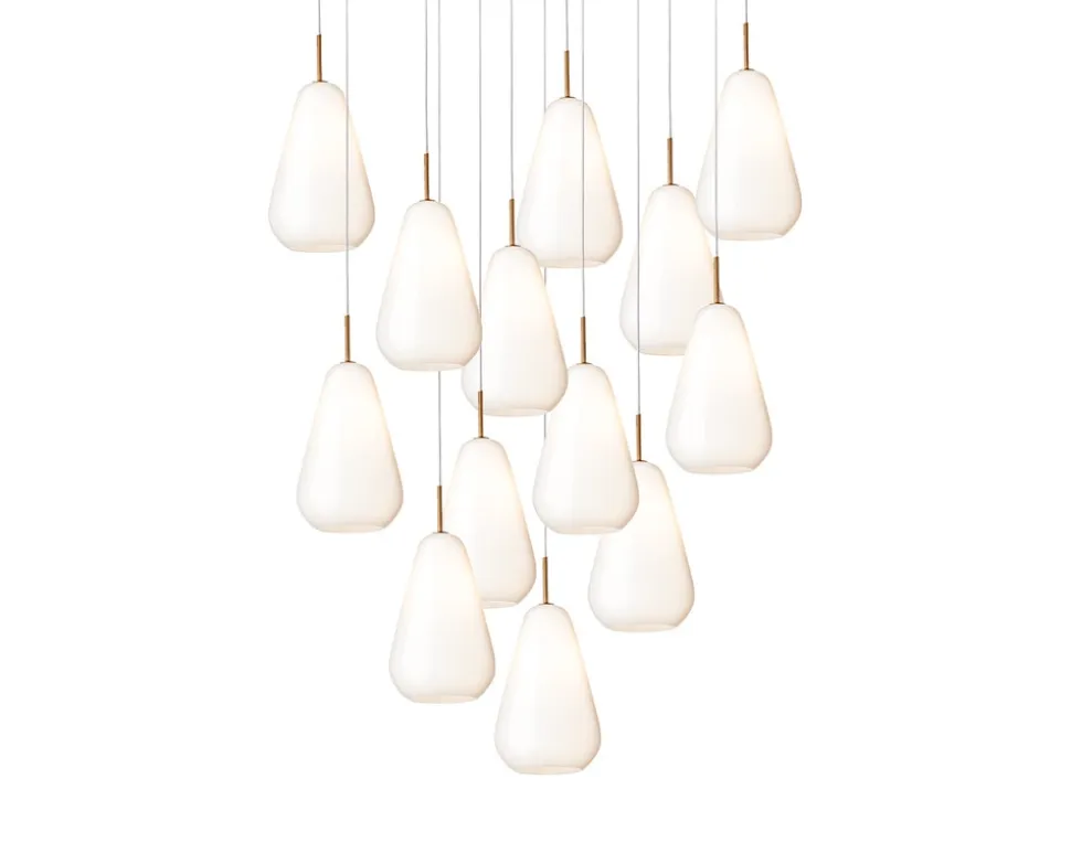 Anoli 13 Ljuskrona | Nordic Gold/Opal