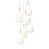 Anoli 6 Ljuskrona | Nordic Gold/Opal