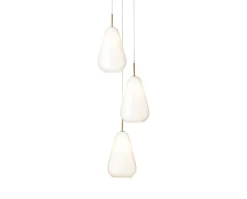 Anoli 3 Ljuskrona | Nordic Gold/Opal