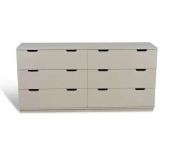 AOKO Byrå Dubbel 6 lådor | Beige