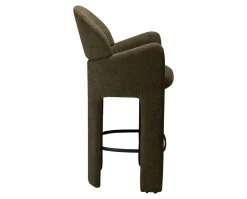 Aole Barstol | Dark Olive Bouclé