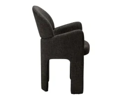 Aole Karmstol | Raven Black Bouclé