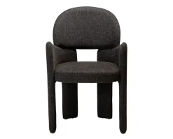 Aole Karmstol | Raven Black Bouclé