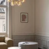Apiales 9 Ljuskrona | Brushed Brass/Optic Gold