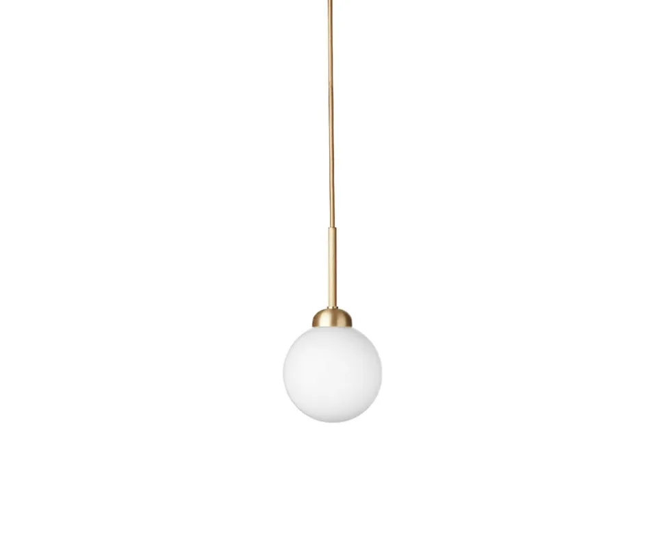 Apiales 1 Pendel | Brushed Brass/Opal