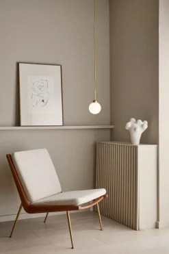 Apiales 1 Pendel | Brushed Brass/Opal