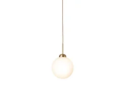 Apiales 1 Pendel Large | Brushed Brass/Opal