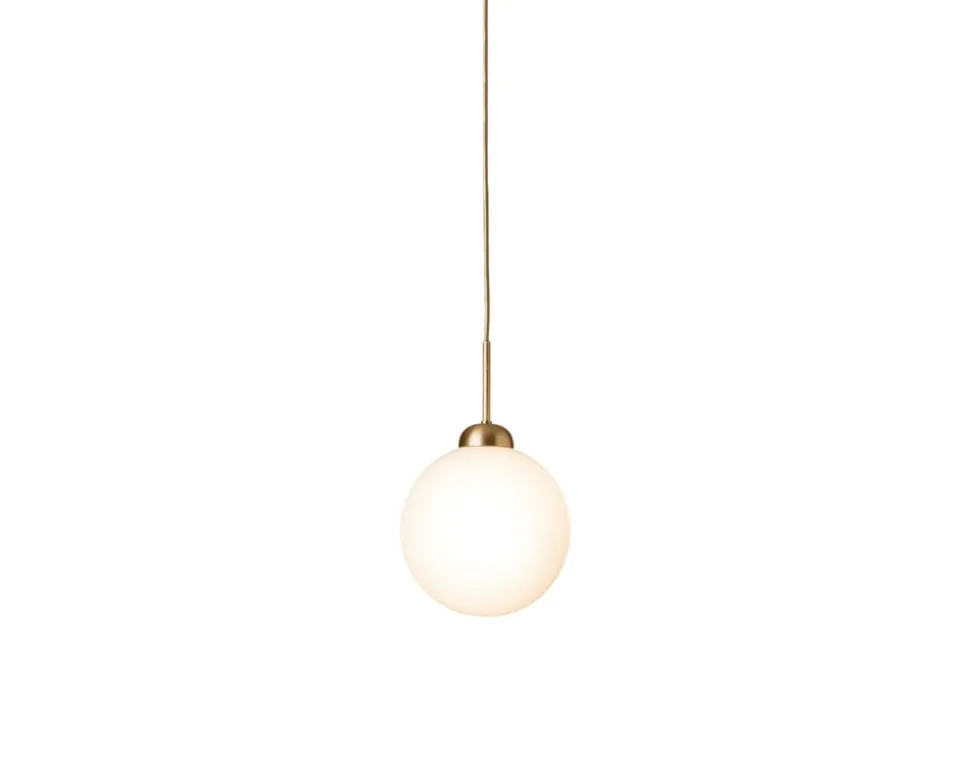 Apiales 1 Pendel Large | Brushed Brass/Opal
