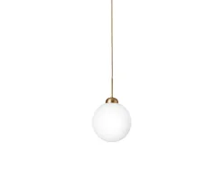Apiales 1 Pendel Large | Brushed Brass/Opal