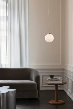 Apiales 1 Pendel Large | Brushed Brass/Opal