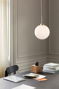 Apiales 1 Pendel Large | Brushed Brass/Opal