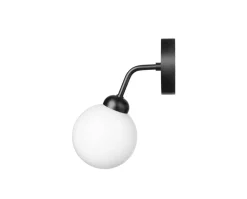 Apiales Vägglampa | Satin Black/Opal