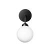 Apiales Vägglampa | Satin Black/Opal