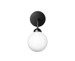 Apiales Vägglampa | Satin Black/Opal
