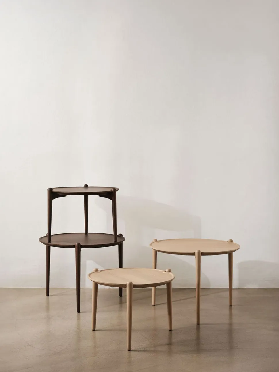 Aria Soffbord Ø60 | Mörk Ek