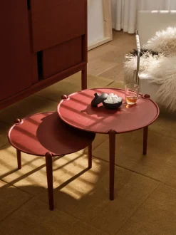 Aria Soffbord Ø50 | Röd