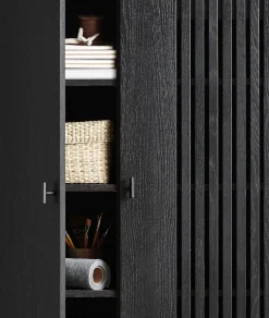 Array Highboard 80 | Svart