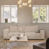 Asteea 9 Ljuskrona | Satin Brass/Ripple Clear