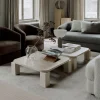 Atlas Soffbord | Unfilled Travertine 82x82